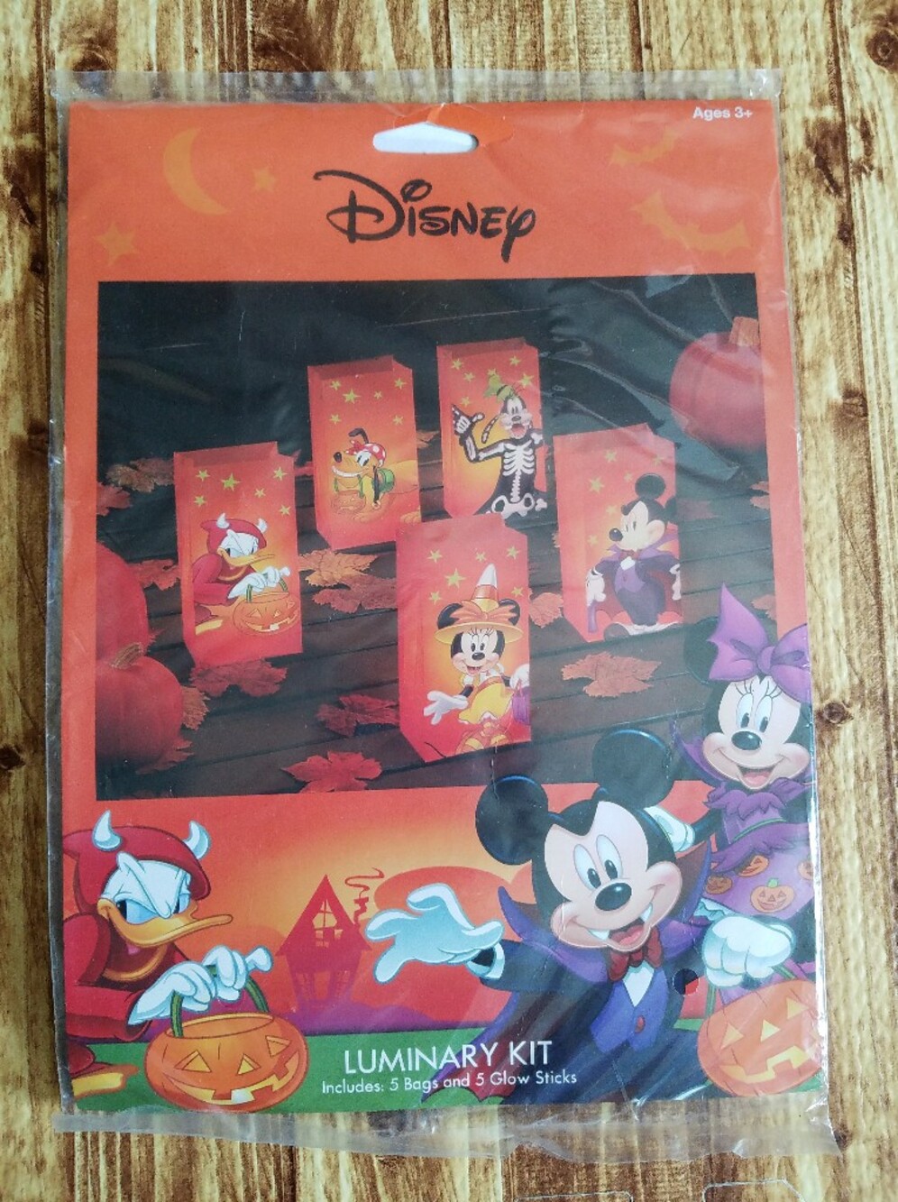 Disney Mickey Mouse Luminary Bag Kit Halloween Party Decorations Glow Minnie